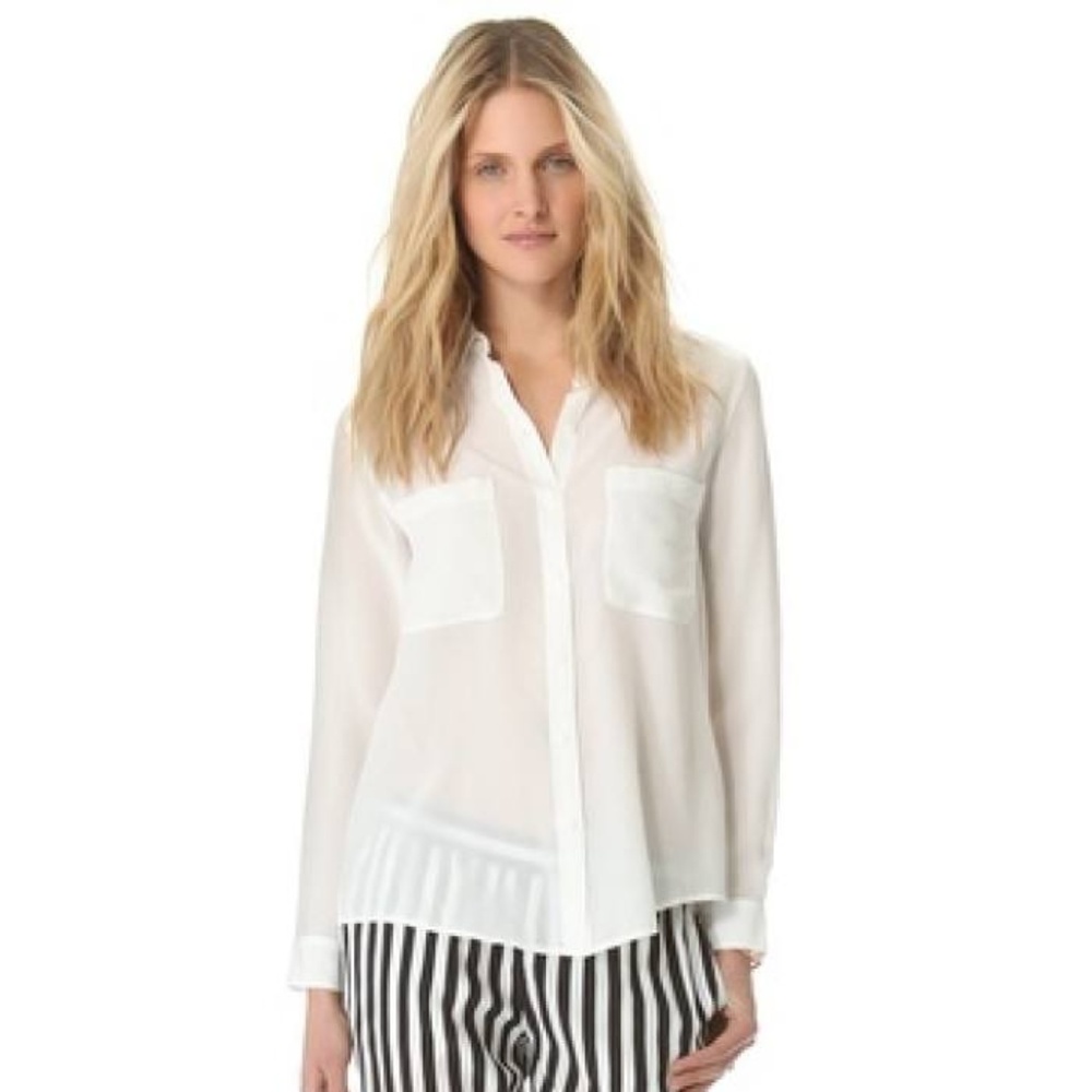 Club Monaco silk blouse